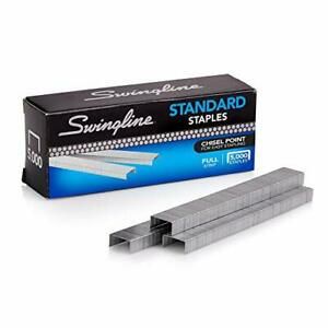 Swingline Staples, Standard, 1/4&#034; Length, 210/Strip, 5000/Box, 2 Pack (35107)