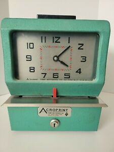 Acroprint Time Clock 125AR3 Heavy Duty Manual Time Recorder Punch Clock