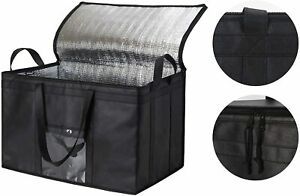 (4 Pack) Food Delivery Bag Insulated Grocery Bag Premium XXXL