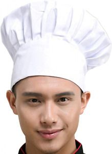 Chef Hat Adult Adjustable Elastic Baker Kitchen Cooking Chef Cap