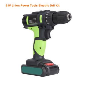 18+1 Gear 21V Electric Double Speed Rechargeable Screwdriver Li-Ion Power Tools