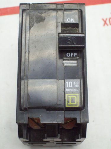Square d qo230 breaker 2 pole/ 30 amp / 120/240 vac used for sale