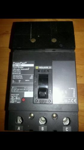 Square d i line powerpact 125 amp breaker for sale