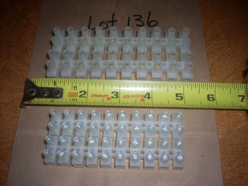 Jones Double Row Block Barrier Terminals QTY 4 - new - 10 row/2 sizes (lot 136)