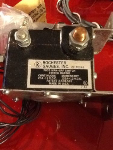 Master safety switch...mak-saf rochester electrical master safety switch for sale