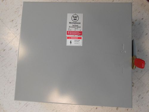 WESTINGHOUSE SDSN6030 30 AMP 600 VOLT NEMA 1 ENCLOSURE N/F DISCONNECT