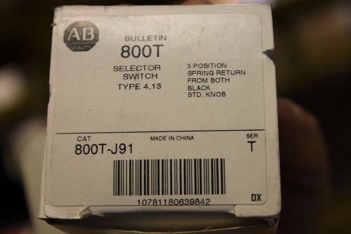 Allen Bradley 800T-J91 Selector Switch NIB