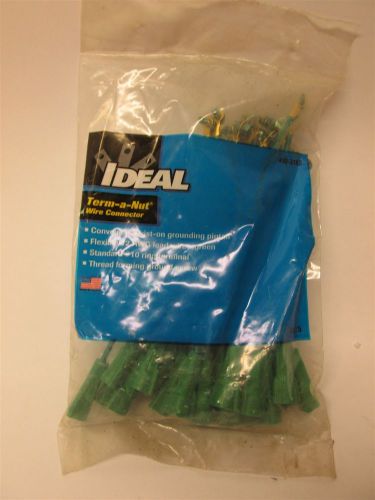 Ideal Term-a-Nut Twist-on Pigtail Green 6&#034; Wire Ring &amp; Ground #10 12 AWG 30-3182