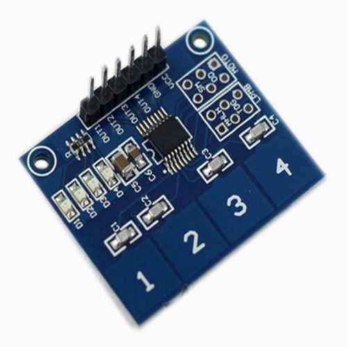 1pcs new ttp224 4-way capacitive touch switch digital sensor module cheap for sale