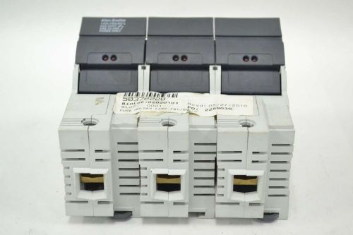 Allen bradley 1492-fb3j60-l class j 60a amp 3p 600v-ac fuse holder b364525 for sale