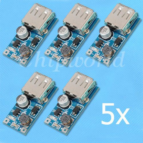 5pcs dc-dc 0.9-5v to 5v converter step up module 600ma usb charger new for sale