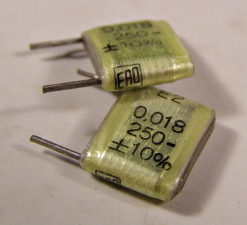 4 ERO KT1807 .018uf 250V Polyester Film and Foil Capacitors NOS