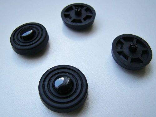 Round rubber feet bumpers with push rivets for fast easy fit pack of 4 rf64 for sale