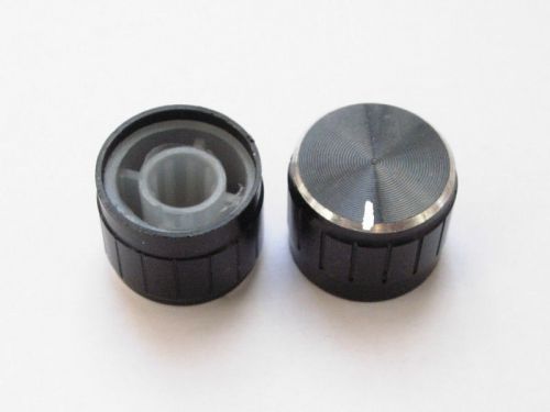 50pcs aluminum knobs volume tone control knob 17mmx21mm black for sale