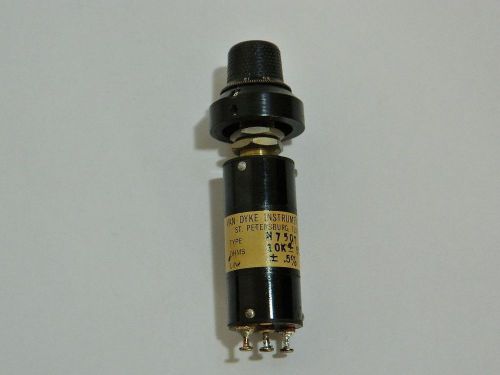Vintage Van Dyke Instruments H750T Precision 10 Turn Potentiometer 10K