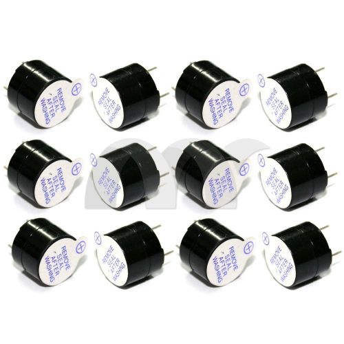 12x magnetic separated tone alarm ringer active buzzer continuous beep 5v 85db for sale