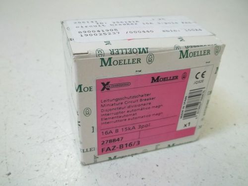 MOELLER FAZ-B16/3 MINIATURE CIRCUIT BREAKER *NEW IN A BOX*