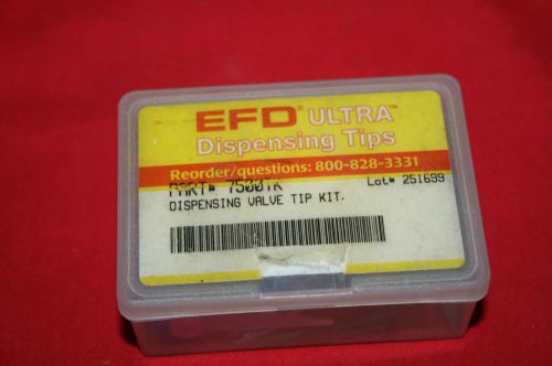NEW EFD Ultra Dispensing Tips Valve Kit 7500TK - (49) tips total - BNIB
