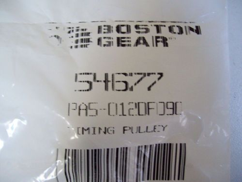 BOSTON GEAR 54677 PA5-0120FD90 1/4 IN BORE TIMING PULLEY - NEW - FREE SHIPPING!