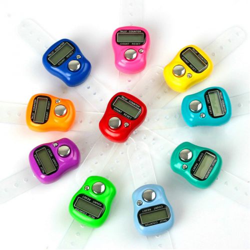 5 digit digital lcd electronic golf finger hand ring tally counter practical x1 for sale