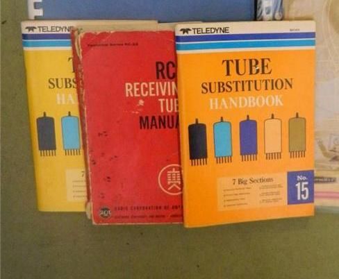 Lot of 3 Teledyne Tube Substitution Handbook No 16, No 15, RCA Receiving RC-22