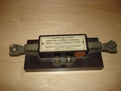 Weston Antique ammeter shunt/heater for thermo ammeter