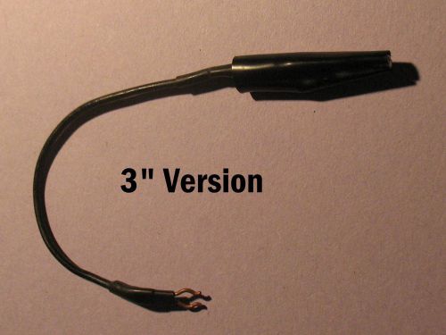 Tektronix 196-????-?? 3&#034; clip-on insulated alligator ground clip for 5mm probes for sale