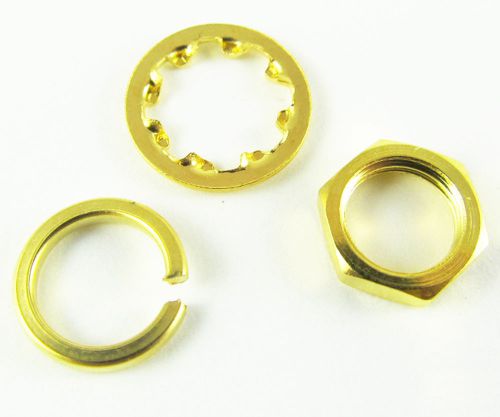 10 sets Screw nut Three-piece a set for Standard SMA 1/4 - 36UNS-2B Gold Plated