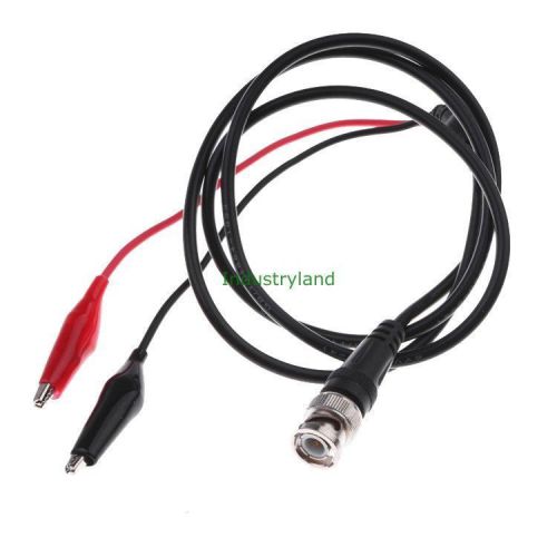 BNC Q9 Male Plug to Crocodile Clip Test Probe Cable Leads IND