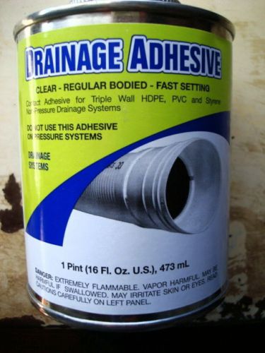 Unopened 1 Pint Can of VPC Global Drainage Adhesive  System Clear