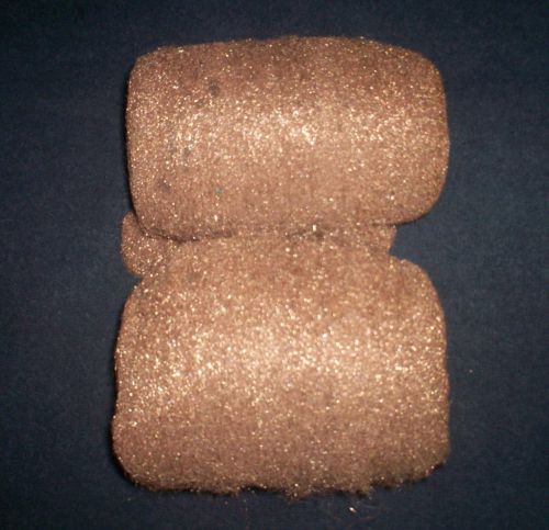 Copper Wool Fiber  - 2 Rolls - 16 Oz.