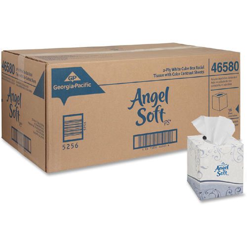 Georgia-Pacific Angel Soft ps Facial Tissue Box - 2 Ply -96 Per Box -36 BOXES