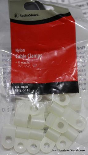 RadioShack® Polypropylene Cable Clamps (18-Pack) Model:  64-3028