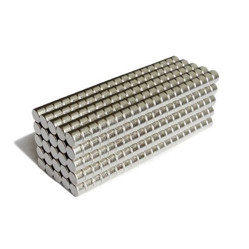 500pcs 7/32&#034; x 5/32&#034; disc 6x4mm neodymium magnets strong super rare earth n35 for sale