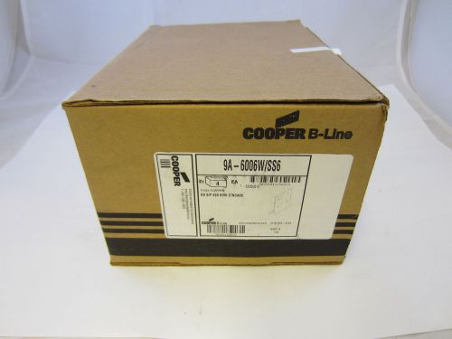 Lot of 4 pair cooper b-line 9a-1006w/ss6 cable tray splice plates w/ hardware for sale