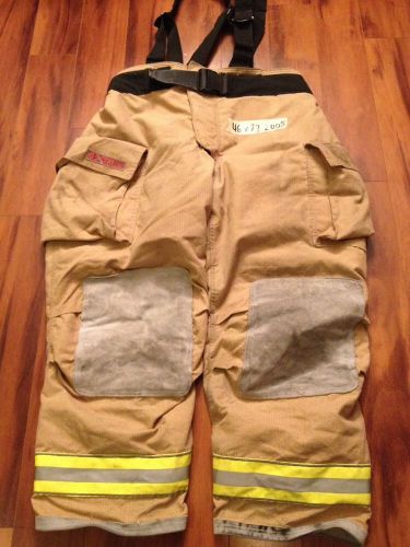 Firefighter pbi bunker/turn out gear globe g xtreme used 46w x 32l 2005 euc for sale