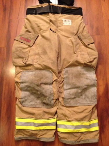 Firefighter pbi bunker/turn out gear globe g xtreme used 40wx30l suspenders guc for sale