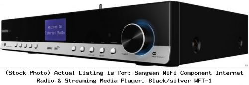 Sangean wifi component internet radio &amp; streaming media player, black/: wft-1 for sale