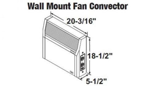 Wall mount fan convector for sale