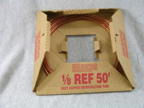 USA Reading 1/8 Inch x 25 Feet Soft Copper Refrigeration Tube New Old Stock Coil