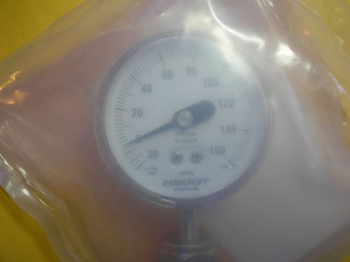 Ashcroft   160 PSI Pressure Gauge 2 inch Face New in Sealed Package  Made in USA