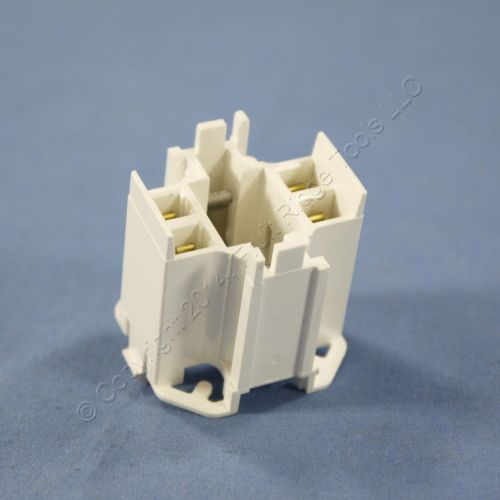 Leviton snap-in compact fluorescent lamp holder light socket g24q-3 26725-429 for sale