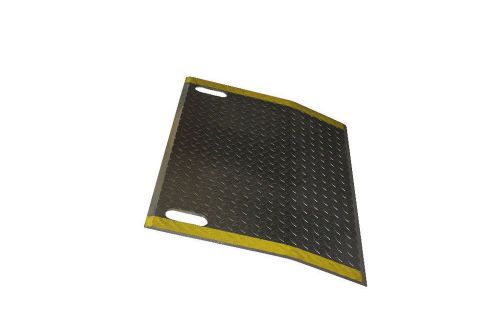 Dock plate 60&#034; x 24&#034; diamond tread plate with handle slots 5,700lbs cap 7&#034; legs for sale