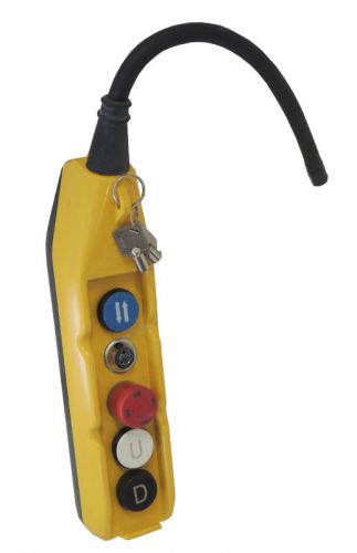 GG IEC947-5-1 Pendant Control Pushbutton Station Hoist Crane 4-Button / Warranty