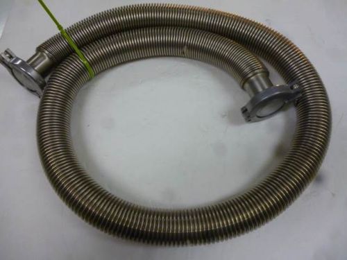 Stainless Steel 2” Flexible Vacuum Transfer Tube 60” w/Leybold connectors, L724