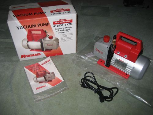New robinair 15500 vacuum pump 5 cfm two stage 1/3 hp for sale