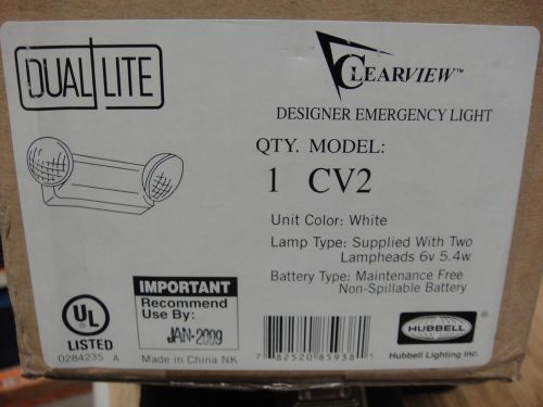 Hubbell dual lite model cv2 designer emergency light new for sale