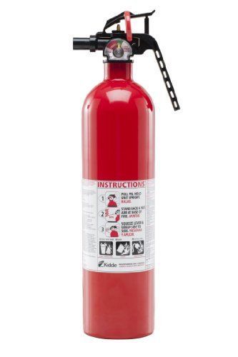 Kidde 2 1/2 lb abc fire extinguisher w/ nylon strap bracket (disposable) for sale