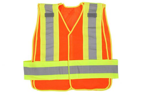 Public safety vest, high contrast-triple trim conforms to ansi-isea 207-2006 for sale