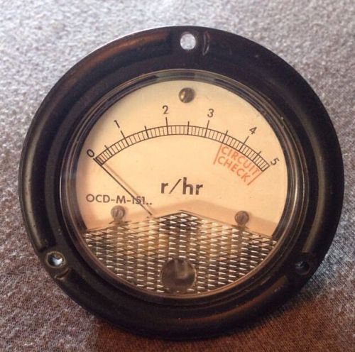USED &#034;HEAVY DUTY&#034; INDICATING PANEL METER FOR CDV-715 UNITS OCD-M-151 r/hr